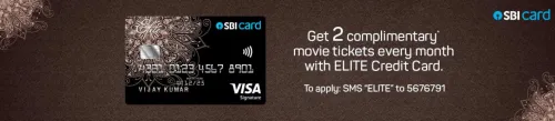 Image of BookMyShow Offer: Get 2 free movie tickets per month or ₹500 off with SBI Signature/Elite Credit Card