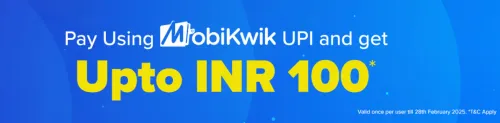 Image of BookMyShow: Pay using Mobikwik UPI and Get up to ₹100 Cashback
