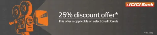 Image of BookMyShow Offer: Save 25% discount using your ICICI Bank Credit Card