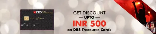 Image of BookMyShow Offer: Get discount up to ₹500 on DBS Treasures Cards