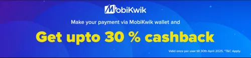Image of BookMyShow Offer: Upto 30% Cashback on Movie Tickets payment via MobiKwik wallet