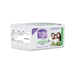 BoroPlus Antiseptice & Moisturising Soap - Neem Tulsi Aloevera (Buy 3 get 1 Free) Pack of 4.