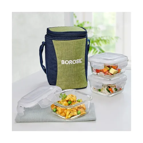 Image of Borosil Ace Series Lunchbox with Bag