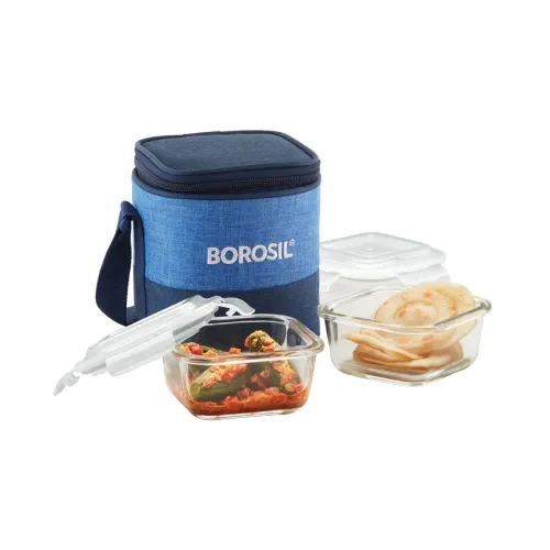 Image of Borosil Prime Lunchbox with Bag 2pc