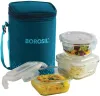 BOROSIL Teal Bag, 3 Pc Lunch Box 880ml
