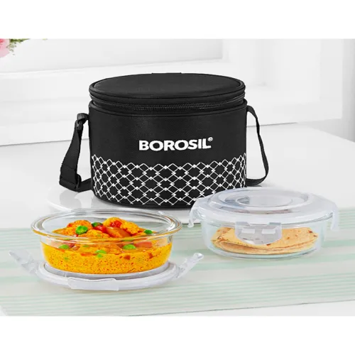 Image of BOROSIL Zeal 1 Pc Lunch Box 2 Pcs