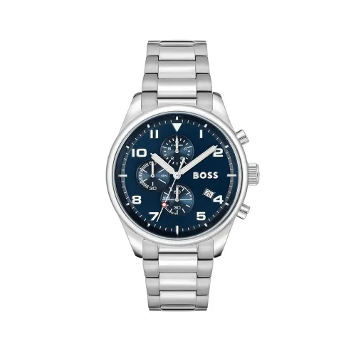 Image of BOSS View Different Times and Date. Analog Blue Dial Men's Watch