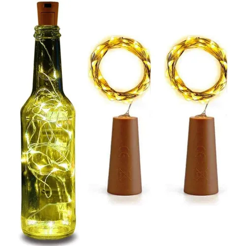 Image of Bottle Cork LED String Lights (Pack of 3)