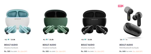 Image of Boult Audio earbuds Starting @585