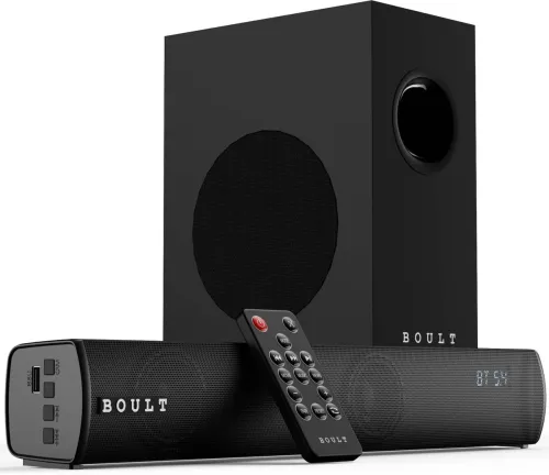 Image of Boult Bassbox X60 with Subwoofer, 60W Power, 2.1 Channel, 3 EQ Modes, Remote Control