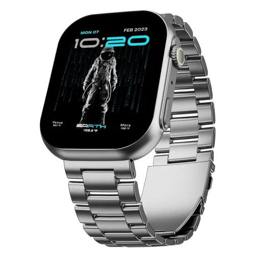 Image of Boult Drift Max Smartwatch (Silver, 2.01'' HD)