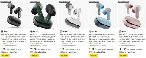Image of Boult Earbuds at minimum 80% Discount