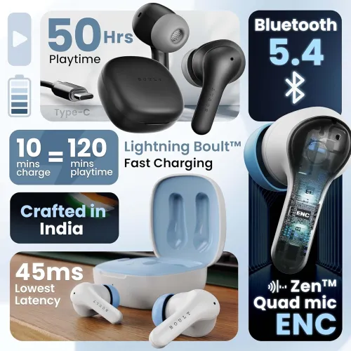 Image of Boult K10 Truly Wireless Bluetooth in Ear Earbuds with 50H Playtime