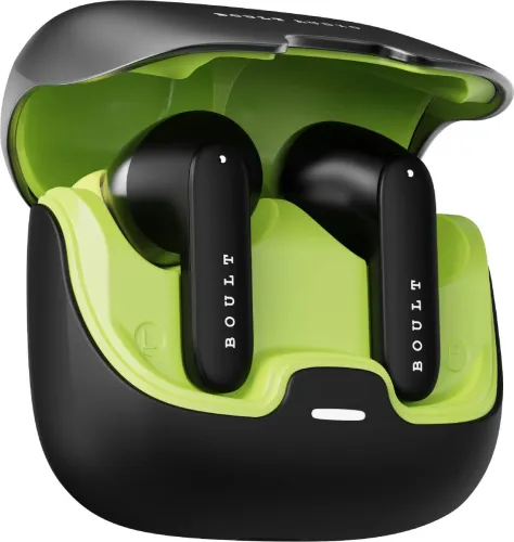 Image of Boult Z40 with Zen ENC Mic, 60H Battery Life, Low Latency Gaming, Made In India, 5.3v Bluetooth (Black, In the Ear).