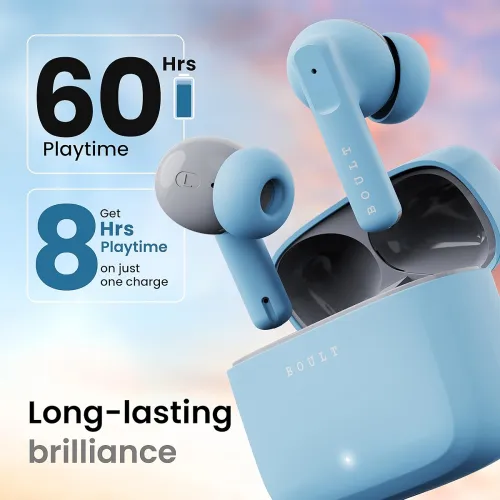 Image of Boult Z60 TWS Earbuds BT5.3, 60H Playtime