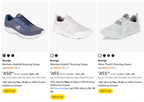 Image of Bourge Running Shoes Upto 80% Discount