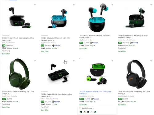 Image of Brande Kraken Bluetooth Earbuds Upto 80% Disconut