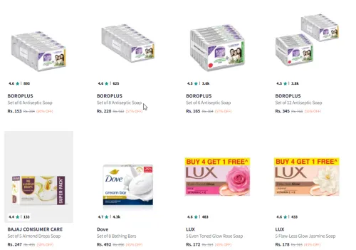 Image of Branded Bath Soap at Minimum 40%-60% Discount