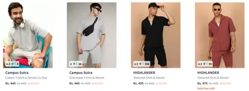 Image of Branded Co-Ords Set for Men at Minimum 80% Discount