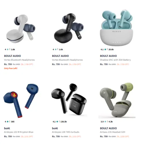 Image of Branded Earbuds Starts @ ₹799