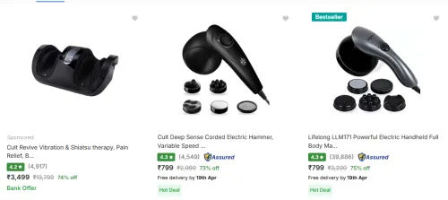 Image of Branded Massagers Starting at ₹699
