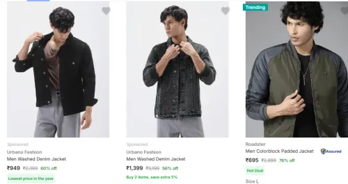 Image of Branded Men Fashion up to @ ₹60% Discount