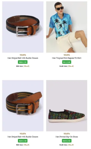 Image of Branded Men's Clothing Starting At @₹99