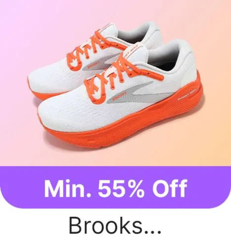 Image of Branded Men's Brooks at minimum 55% Discount on Flipkart GOAT Sale