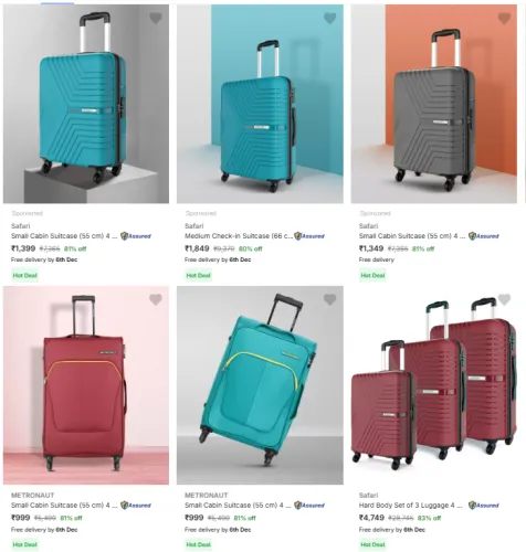 Image of Branded premium Trolley Bags @ Minimum 80% Discount