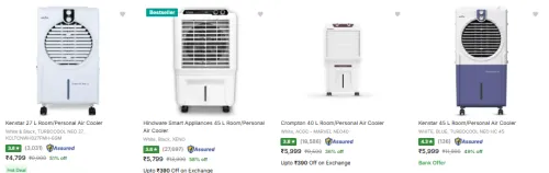 Image of Branded Room / Personal Air Cooler Starting at ₹4799