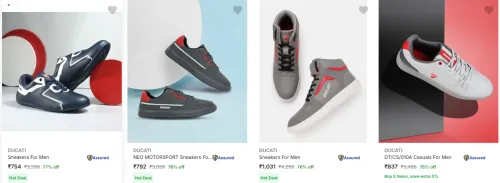 Image of Branded Sneakers For Men Upto 81% Discount