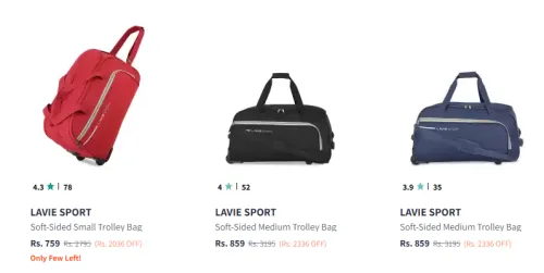 Image of Branded Wheel Duffle Bag Starting At ₹759