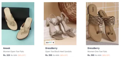 Image of Branded Women Fashion Sandels & Flipflop Flat 90% Discount