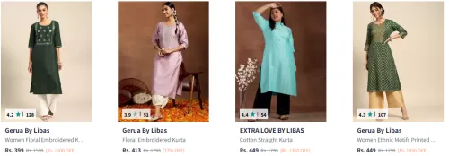 Image of Branded Women Kurta Starting @ ₹399