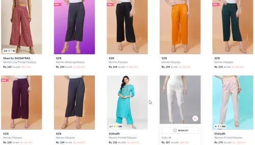 Image of Branded Women Palazzos starting At @ ₹143