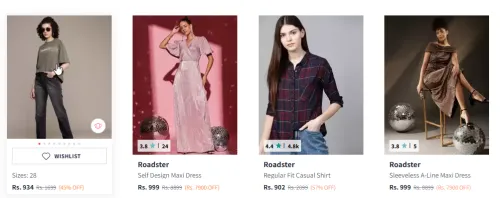 Image of Branded Women's Clothing up to @ ₹57% Discount