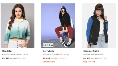 Image of Branded Women's Jacket Starting At @₹449