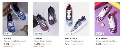 Image of Branded Women's Sneakers Starting At @₹272