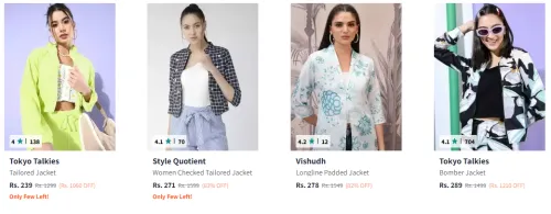 Image of Branded Women Tailored Jacket at 80%-90% Discount 