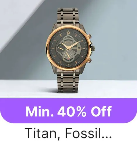 Image of Branded Wrist Watches at minimum 40% Discount on Flipkart GOAT Sale