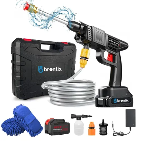 Image of BRONTIX - Cordless Battery Powered Car Washer high Pressure Pump