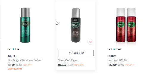 Image of BRUT Men Original Deodorant 200ml Starting @ ₹79