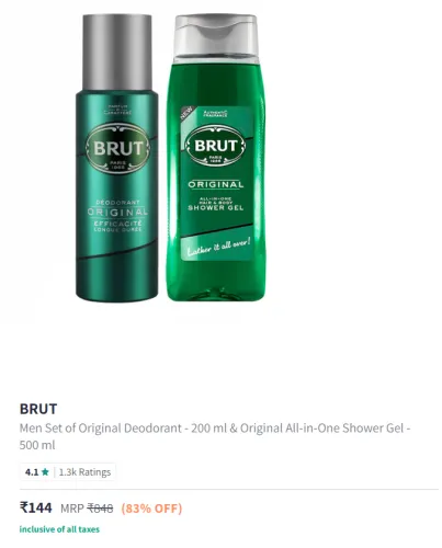 Image of BRUT Men’s Deo & Shower Gel Set