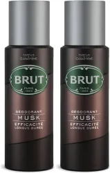 BRUT Musk Deodorant Spray (400 ml, Pack of 2)