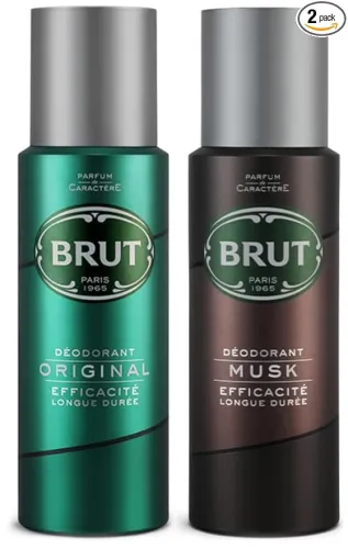 Image of Brut Original Deodorant For Men, 200ml & Musk Deodorant Spray For Men, 200ml