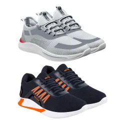 BRUTON Men’s Sports & Running Shoes (Combo Pack of 2)