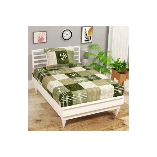 Image of BSB HOME 144 TC Microfiber Single Bedsheet with 1 Pillow Cover