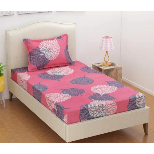 Image of BSB HOME® 3D Printed Bedsheet for Single Bed With 1 Pillow Covers
