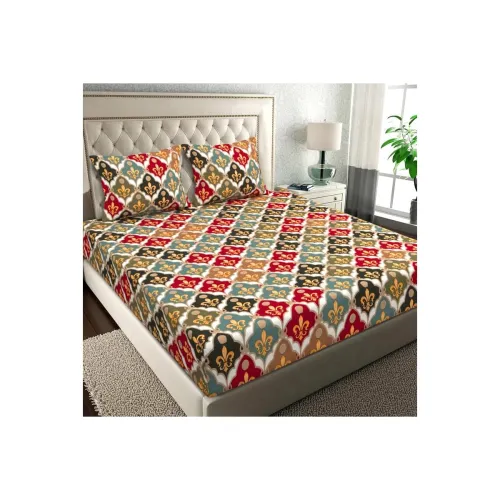 Image of BSB HOME Pure Microfiber Bedsheet for Double with 2 Pillow Covers 