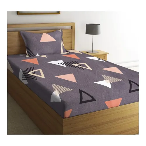 Image of BSB HOME Glace Cotton Single Bedsheet with 1 King Size Pillow Cover